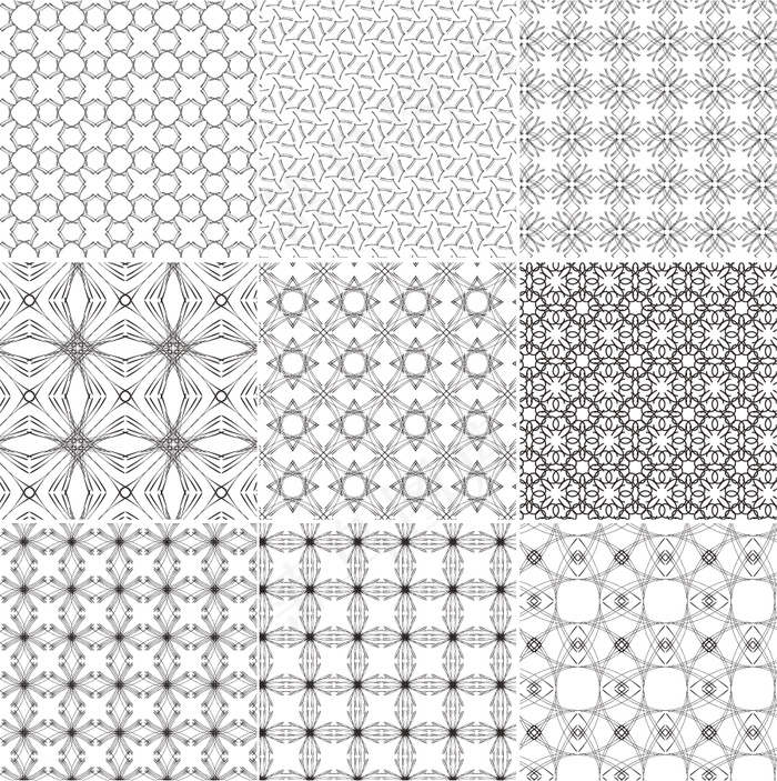 欧式花纹平铺背景矢量素材