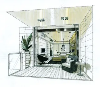 广州东逸花圆室内手绘图片素材