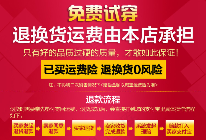 淘宝免费试穿海报psd模版下载
