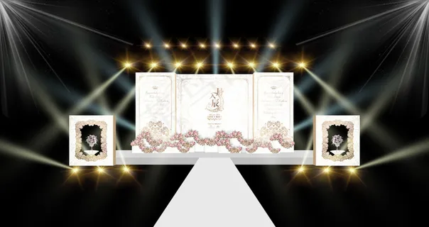 婚礼舞台造型设计效果图