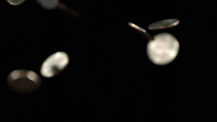 缓慢的下降区软焦点股票视频 视频免...