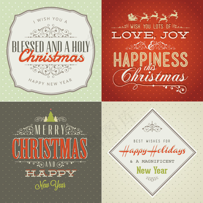 圣诞节海报设计矢量素材