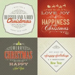 圣诞节海报设计矢量素材