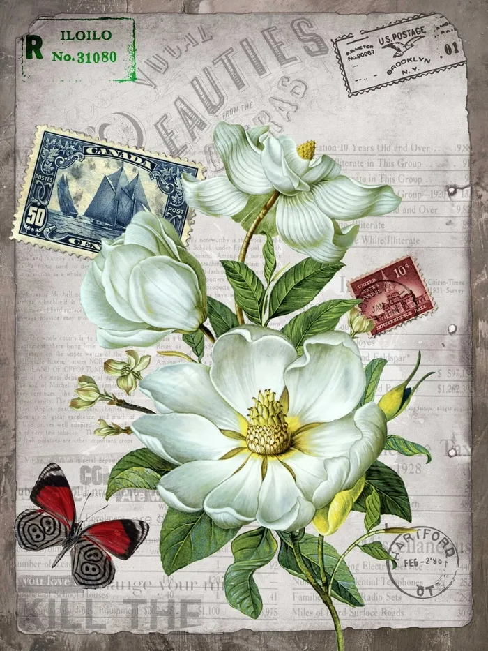 好看的鲜花油画图片(2835X3780(DPI:120))psd模版下载