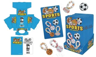 平日节糖果项链包装（球类）图片