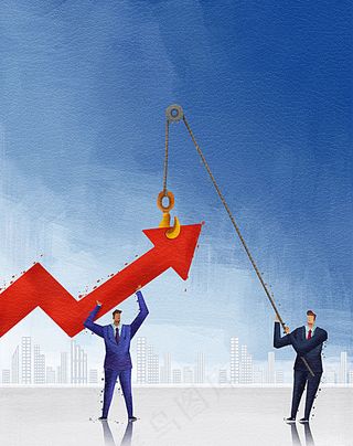 吊起红色箭头的人物模型