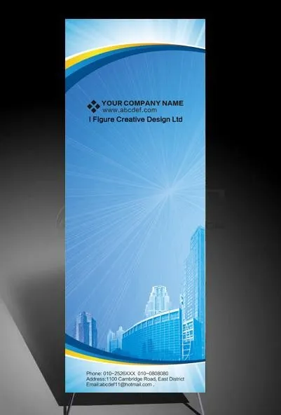 x展架 易拉宝设计模版图片(2362X6299(DPI:100))psd模版下载