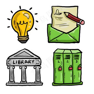 手绘可爱icon图标素材