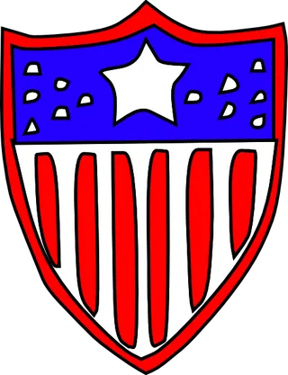 美国国旗徽章夹艺术