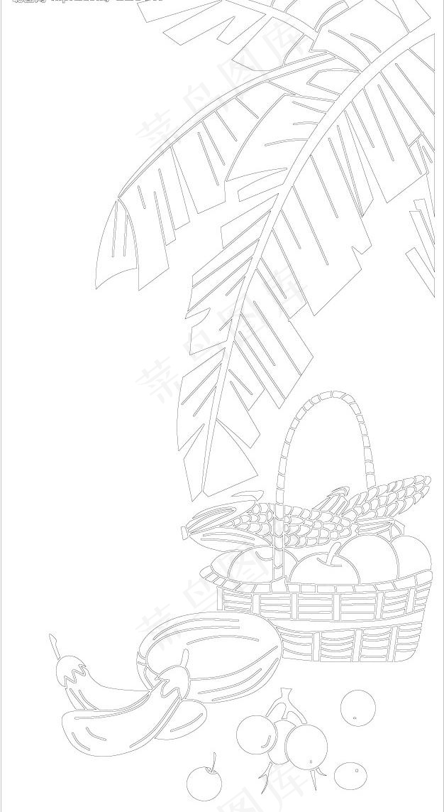 水果线条图图片