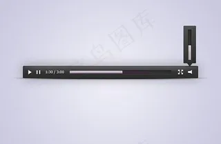 mac风格的媒体工具栏psd