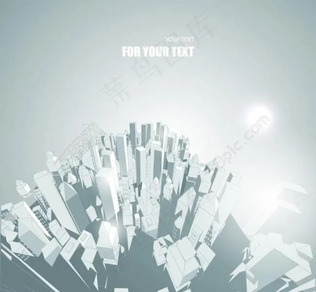 城市建筑图片eps,ai矢量模版下载