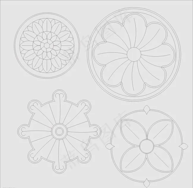 雕刻花纹图片cdr矢量模版下载