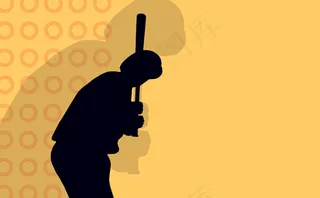 打棒球姿势flash矢量动画