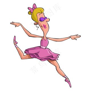矢量人物卡通跳舞小人素材