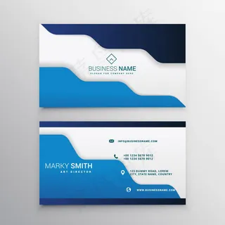 蓝色名片模板,蓝色名片,名片模板,商务名片,名片设计,矢量名片,EPS格式