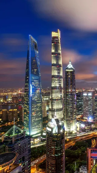 城市夜景高清摄影图片