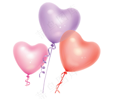 手绘红色喜庆气球图片免扣素材