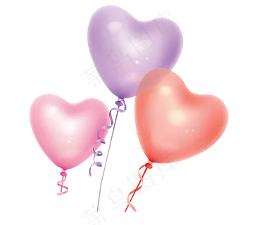 手绘红色喜庆气球图片免扣素材