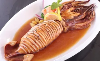 原只照烧鱿鱼筒图片