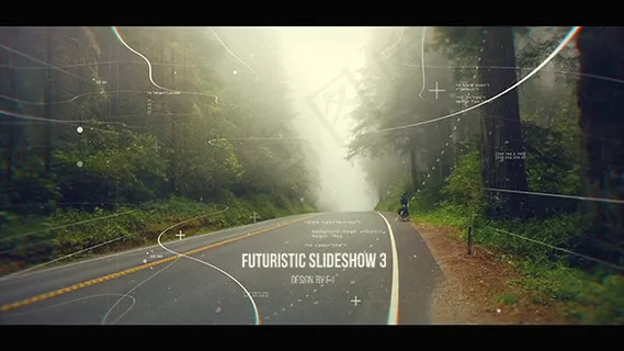 大气科技风图形视差企业宣传片头AE...