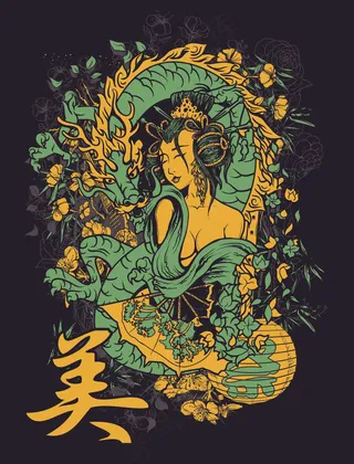 潮流T恤图案25——矢量素材