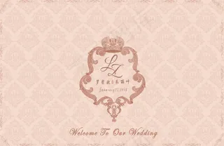 欧式婚礼喷绘，主题喷绘，皇冠素材