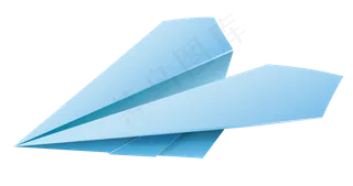 手绘卡通纸飞机装饰素材