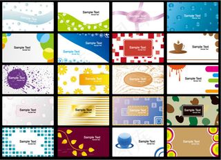 潮流卡片名片模板