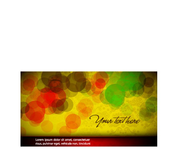 淡雅炫彩横幅背景矢量图