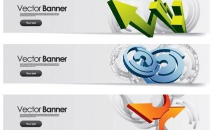 科技感背景banner矢量1