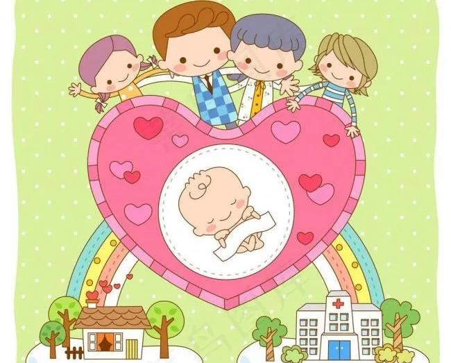 妇产医院新生儿图片eps,ai矢量模版下载