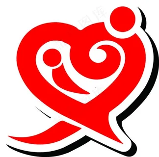 心形母子标志