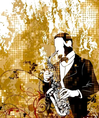 古典音乐海报矢量插画