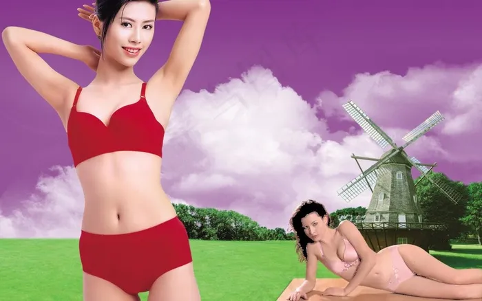 内衣图片(3458X2362(DPI:300))psd模版下载