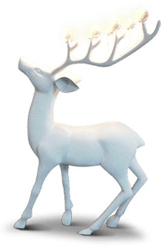 水彩鹿森林鹿剪影麋鹿剪影PNG免扣...