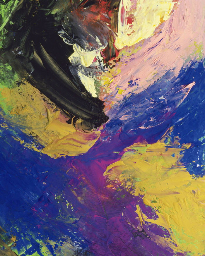 现代简约手绘抽象画装饰无框画