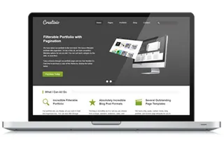 扁平化互联网产品介绍单页模板下载