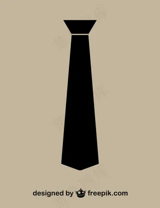 简约的领带黑色的图标