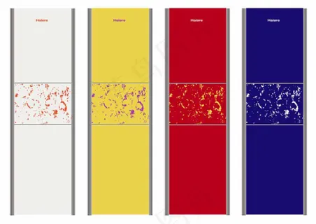 冰箱面板设计 简约抽象图案