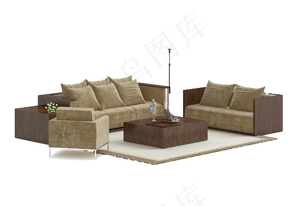 欧式沙发模型