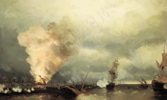 1790年6月29日维堡海战图片 1790年6月29日维堡海战图片