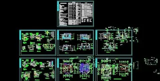 二层简易实用型别墅建筑设计施工图1...