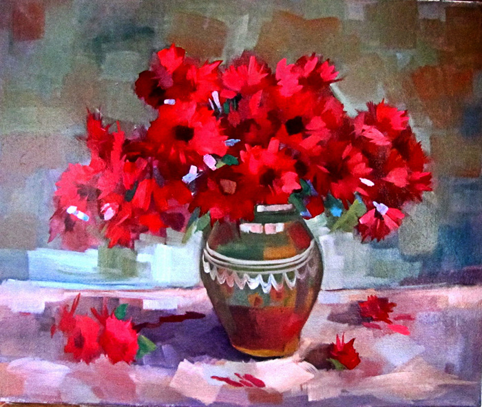 花卉静物油画