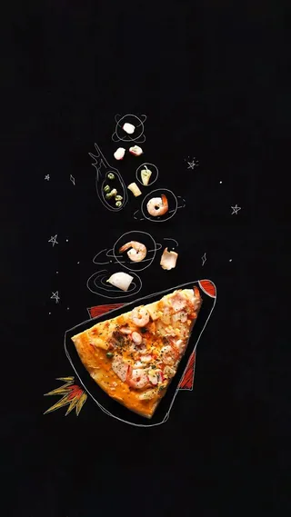 三角形披萨高清摄影图片