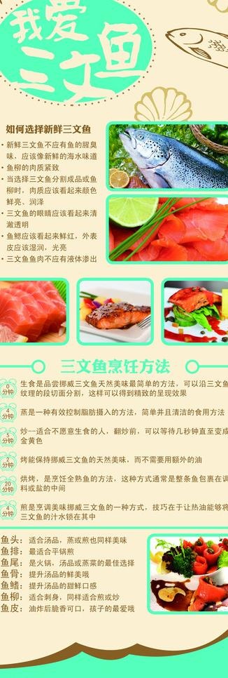 三文鱼广告牌图片(3071X8189(DPI:130))psd模版下载