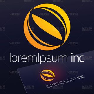 时尚圆形LOGO设计矢量素材