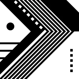 简约黑白点线面抽象几何背景素材