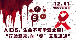 AIDS艾滋病防治公益海报