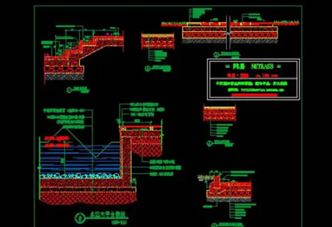 水边平台设计CAD详图经典实例